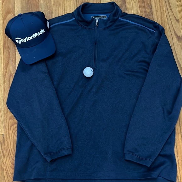 Men’s EUC Pebble beach golf performance 1/4 zip jacket Sz XXL - Picture 2 of 4